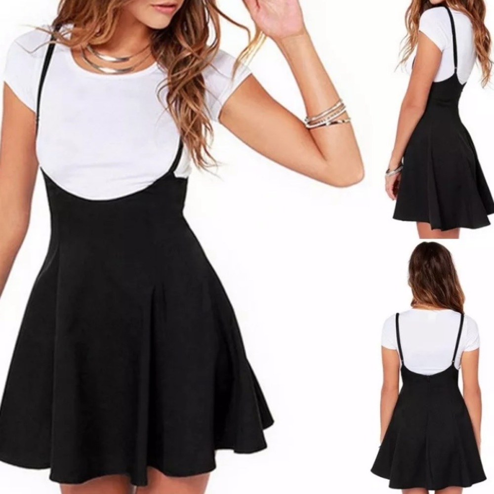 Jumper Overall Strappy Skirt High Waisted